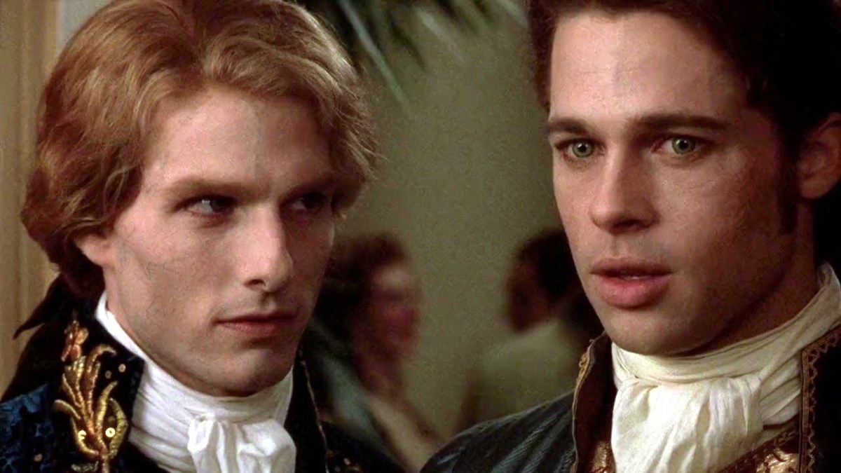 Tom Cruise and Brad Pitt in "Interview with the Vampire"