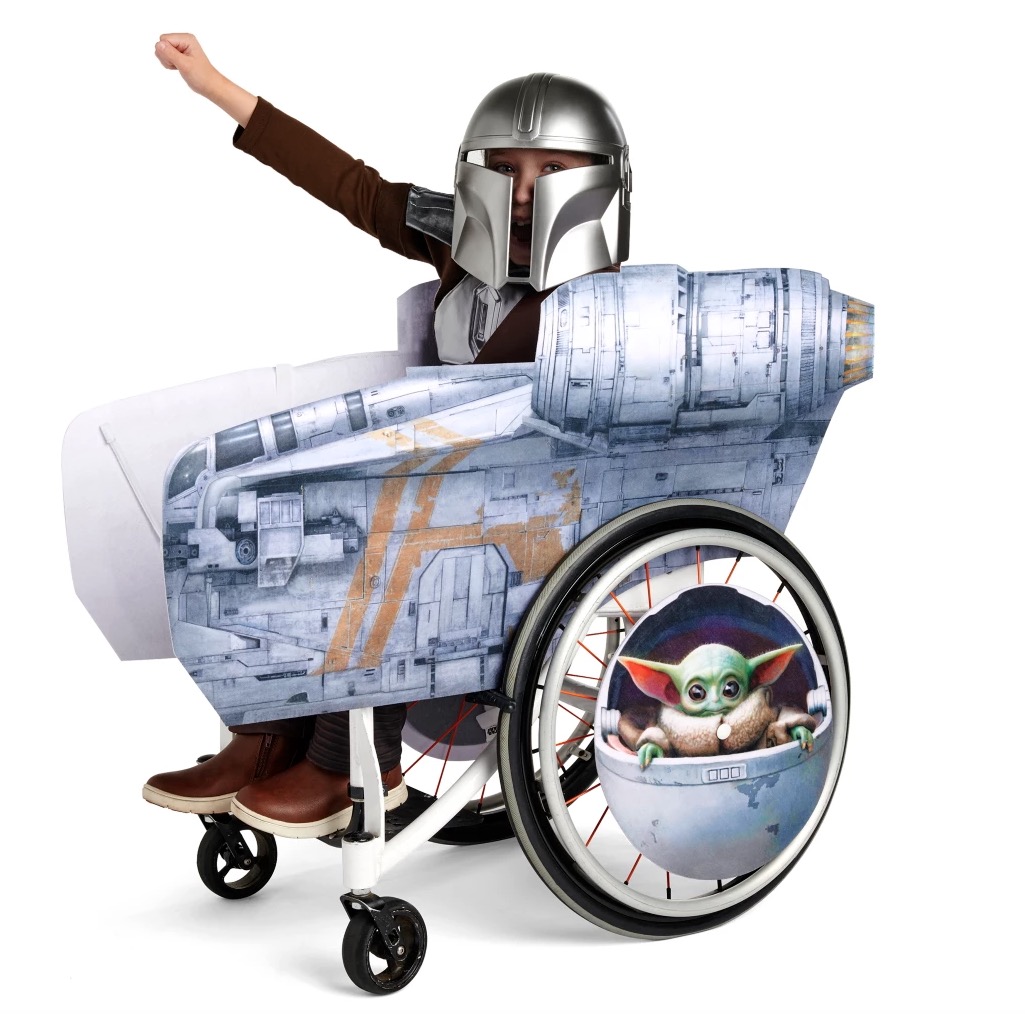 Mandalorian adaptive costume and wheelchair cover