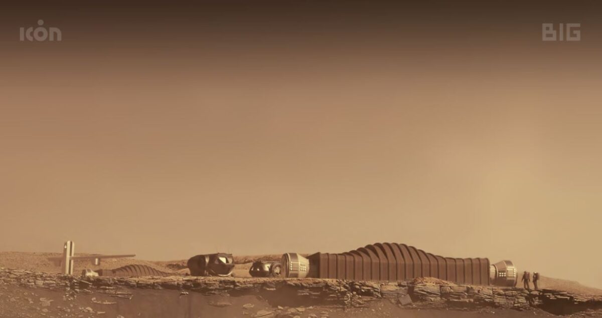 Mars Dune Alpha Conceptual Render: Visualization on Mars