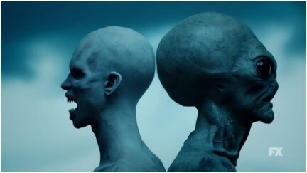 a monster and alien back to back in American Horror Story