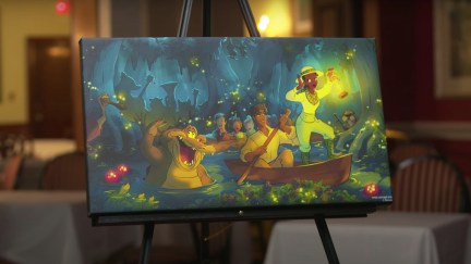 Concept art for Disney's Princess and the Frog ride.