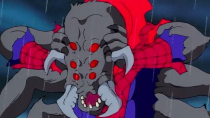 Spider-Man transformed into the Man-Spider in the '90s Spider-Man animated series.