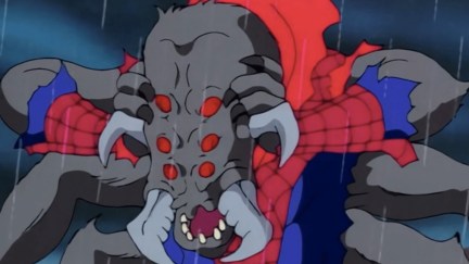 Spider-Man transformed into the Man-Spider in the '90s Spider-Man animated series.