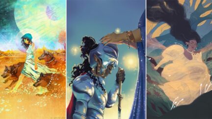 Illustrated images from 'Uncanny' genre magazine