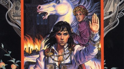 The character Vanyel Ashkevron on the cover for fantasy novel 'Magic's Promise' by mercedes lackey