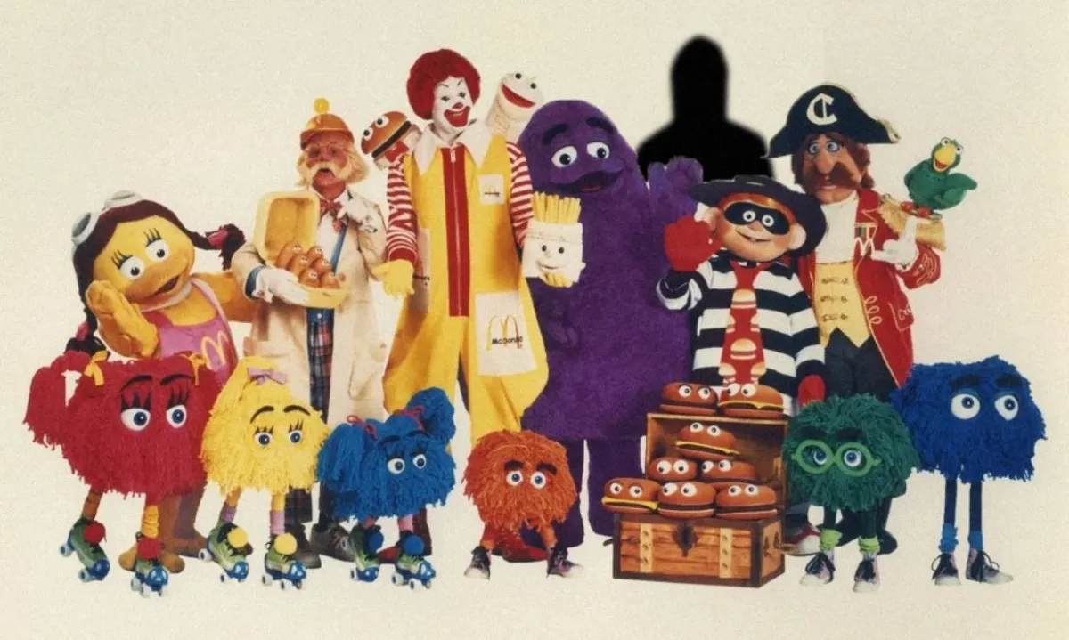 The cast of McDonaldland characters in 1986.