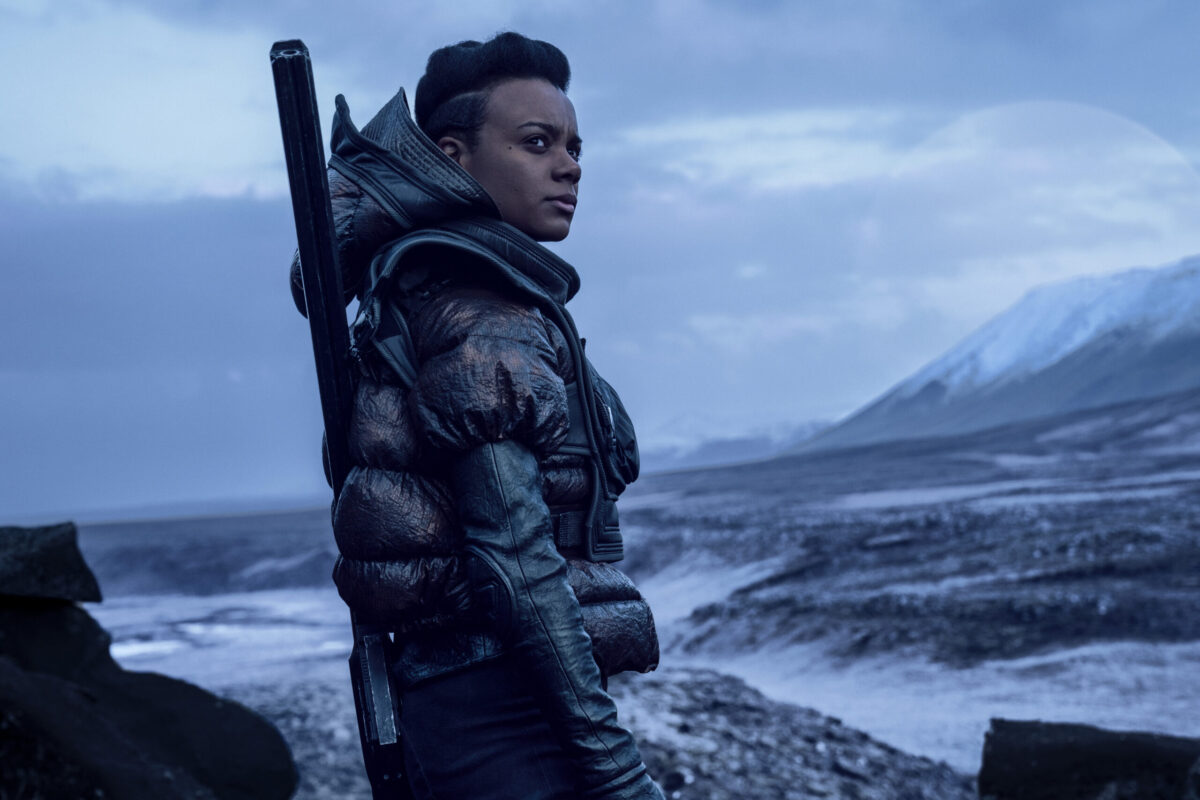 Leah Harvey in “Foundation,” premiering September 24, 2021 on Apple TV+.