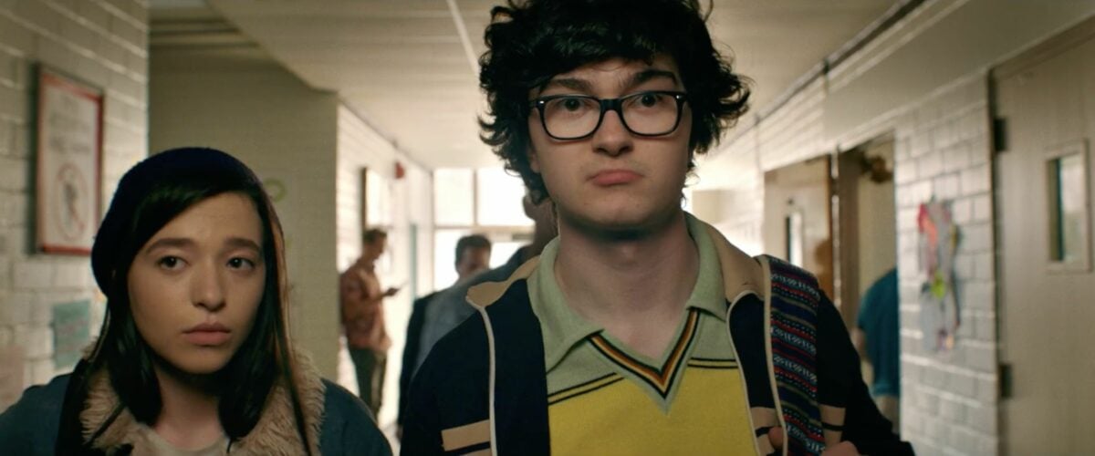 Jared Gilman and Mikey Madison in It Takes Three