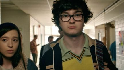 Jared Gilman and Mikey Madison in It Takes Three