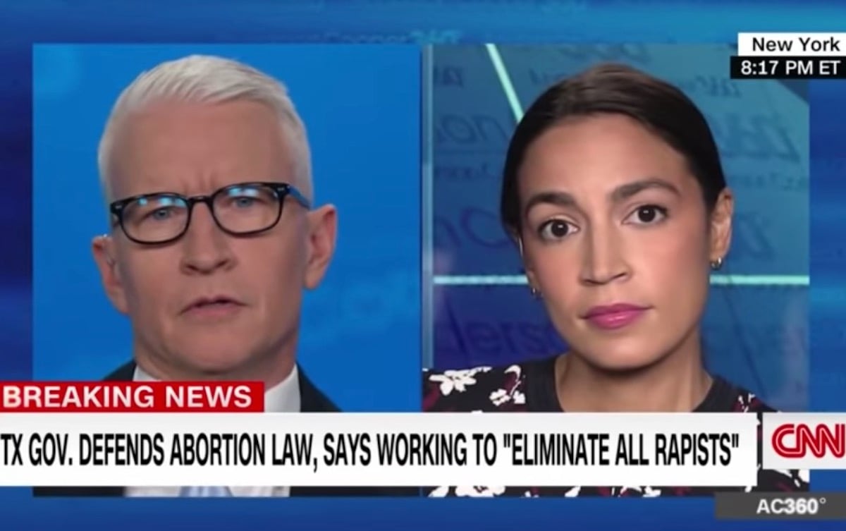 Anderson Cooper interviews Alexandria Ocasio-Cortez on CNN