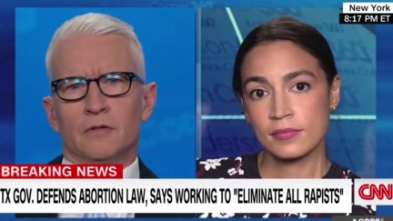 Anderson Cooper interviews Alexandria Ocasio-Cortez on CNN