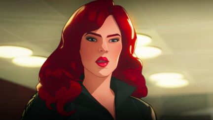 Natasha Romanoff looking annoyed in Marvel's What If
