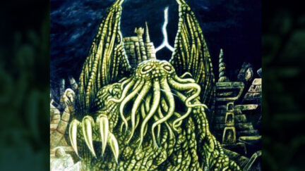 Drawing of the creature Cthulhu. (Image: BenduKiwi of the Wikipedia Commons.) SOURCE: https://commons.wikimedia.org/wiki/File:Cthulhu_and_R%27lyeh.jpg