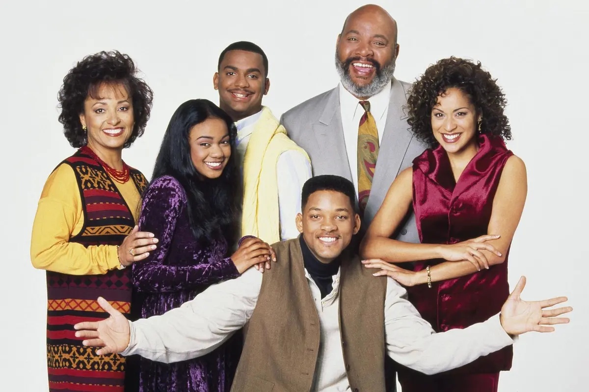 the second aunt viv and the cast of fresh prince of bel air