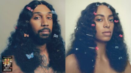 Johnson next to Solange's 2016 