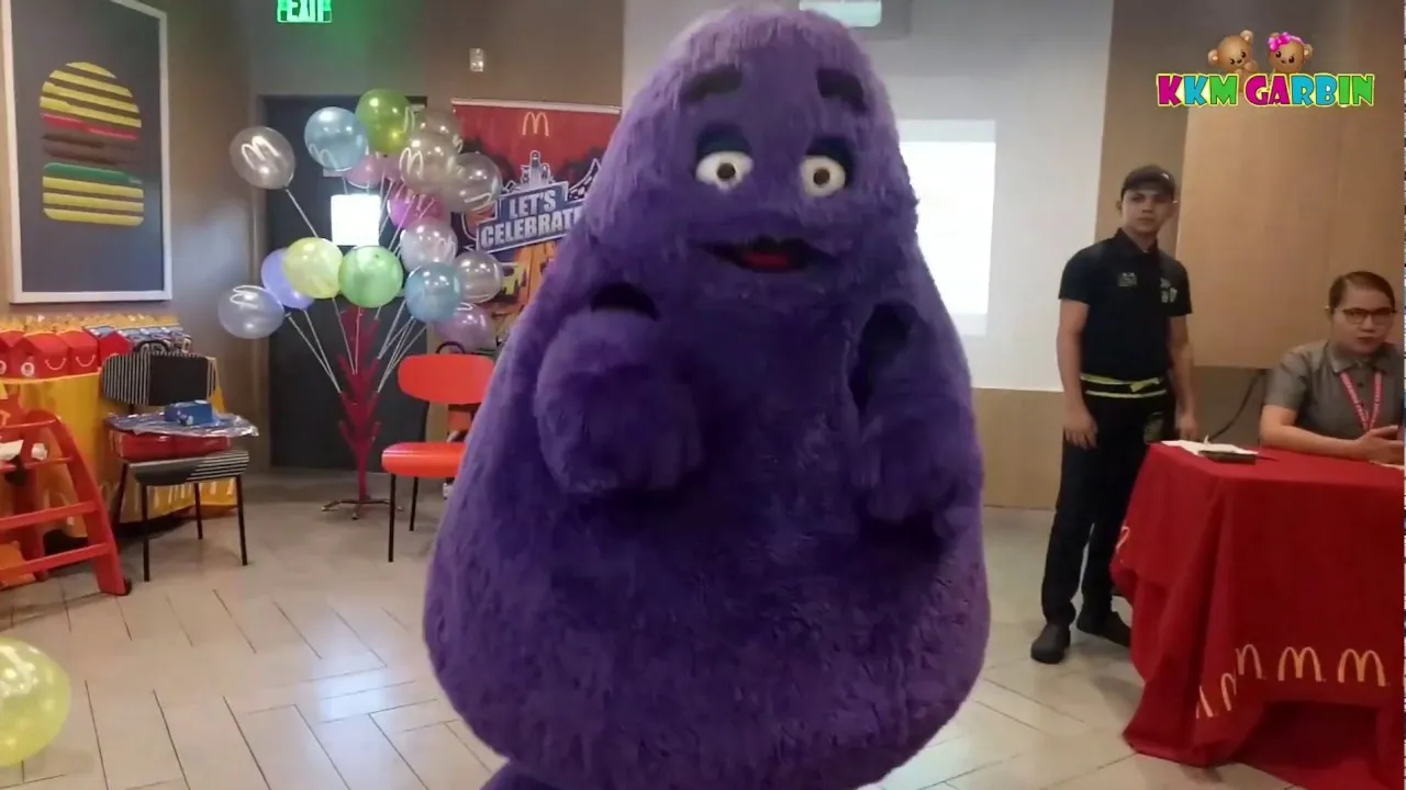 purple mascot
