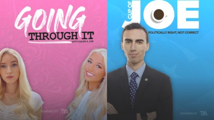 Key art for two fake looking shows: 