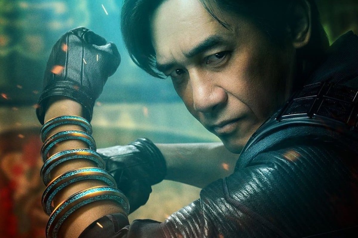 Tony Leung strikes a pose with the ten rings as Wenwu in 'Shang-Chi'