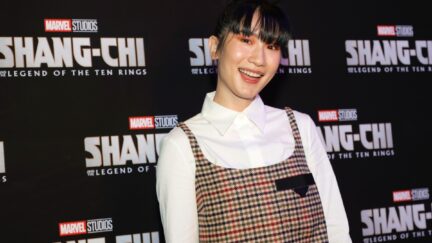 NEW YORK, NEW YORK - AUGUST 30: Meng’er Zhang attends the Gold House special screening of Marvel Studios' 