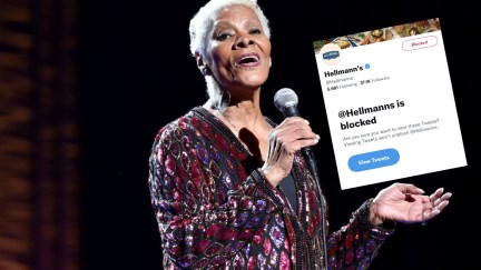 Dionne Warwick blocks Hellmanns