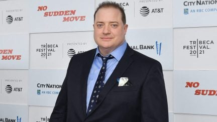 Canadian-US actor Brendan Fraser attends the premiere of 