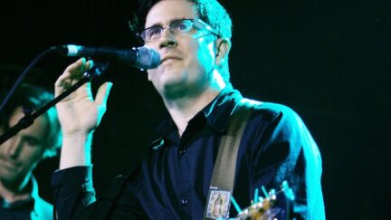 John Darnielle singing with the Mountain Goats