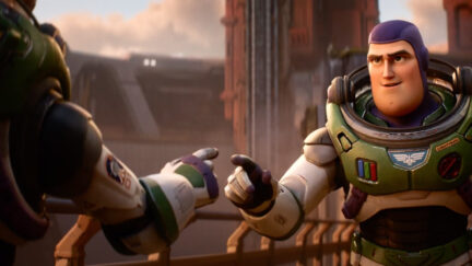 Chris Evans as hot animated Buzz Lightyear