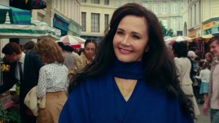 Lynda Carter in Wonder Woman 1984 smiling