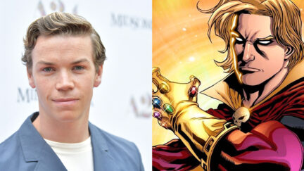 Will Poulter and Adam Warlock