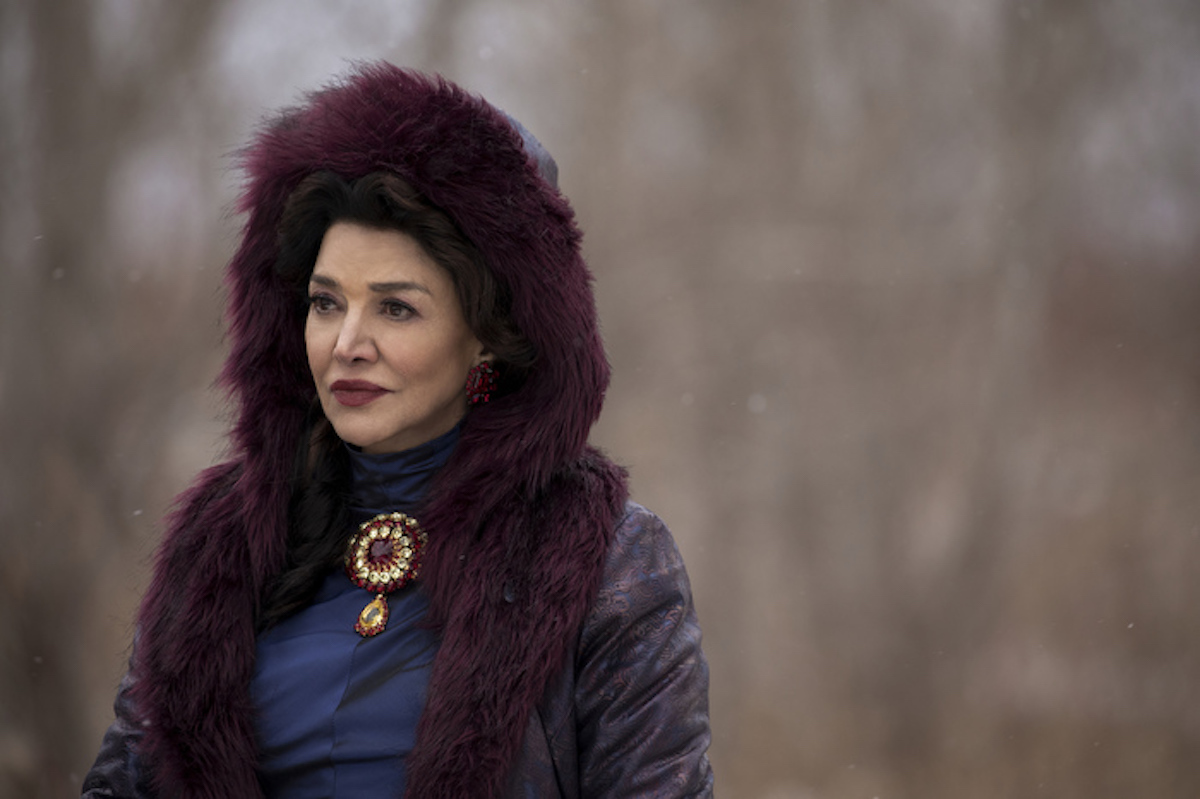 Shohreh Aghdashloo in a beautiful fur coat as Avasarala in season six of 'The Expanse'