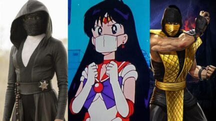 Sister night, Sailor Mars, and Scorpion. (Image: Marvel/Disney, Toei Animation, and Warner Brothers.)