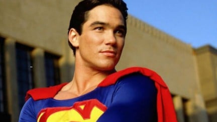 dean cain in a suit that doesn't belong to him. image: ABC