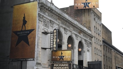 The Richard Rodgers Theatre is seen on June 6, 2019 located on 226 West 46th Street where 