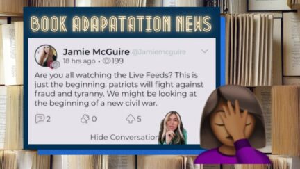 Screenshot of TikTok showing Mcguire cheering on Jan. 6 insurrection. Brown girl facepalming emoji. (Image: Raimey Gallant and Alyssa Shotwell.) https://twitter.com/raimeygallant/status/1452775249401954307?ref_src=twsrc%5Etfw%7Ctwcamp%5Etweetembed%7Ctwterm%5E1452775249401954307%7Ctwgr%5Ehb_1_7%7Ctwcon%5Es1_&ref_url=https%3A%2F%2Fpublish.twitter.com%2F%3Fquery%3Dhttps3A2F2Ftwitter.com2Fraimeygallant2Fstatus2F1452775249401954307widget%3DTweet