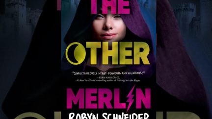 The Other Merlin book cover featuring a woman in a cloak.