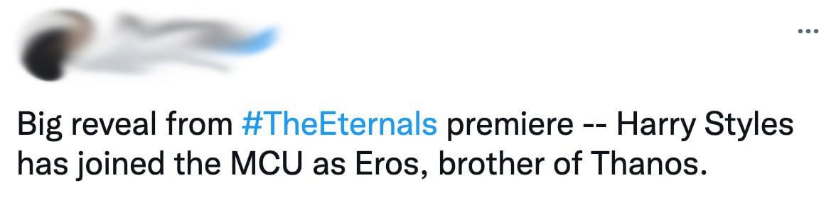 Matt Donnelly Tweet about Eternals