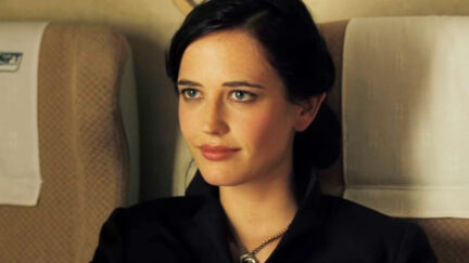 Eva Green as Vesper Lynd telling James Bond about money in Casino Royale