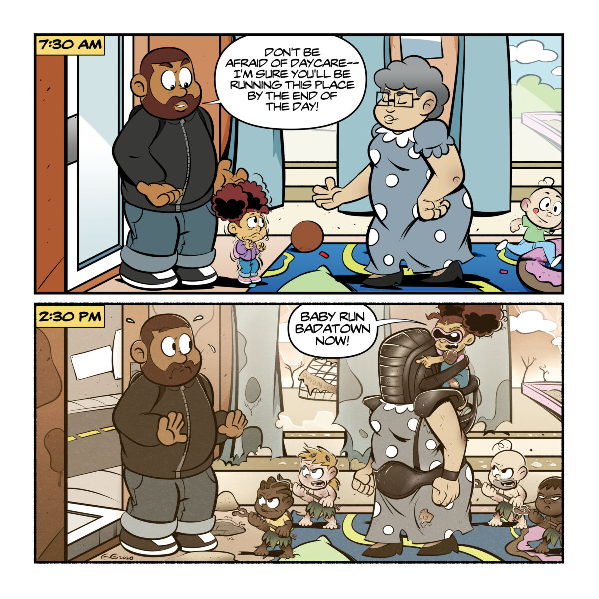 Toddler goes to Daycare