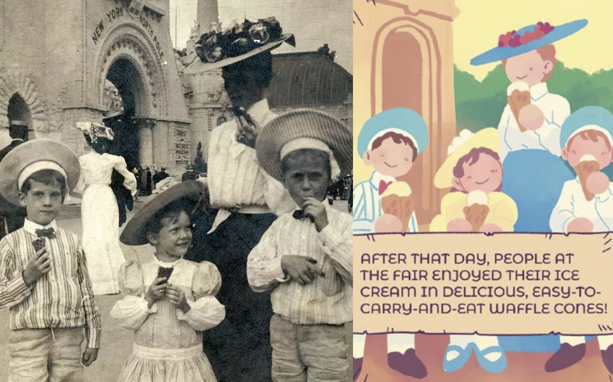 Historical Ice Cream Photo
