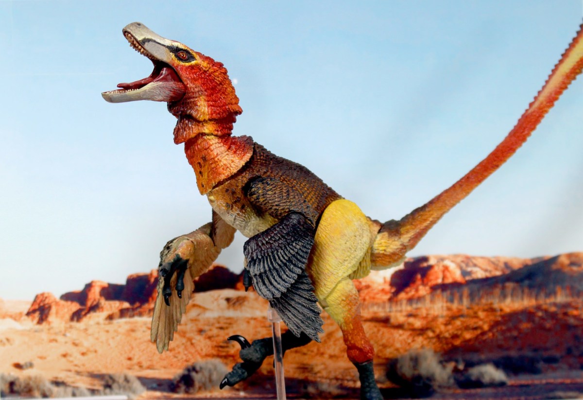 Velociraptor mongoliensis dinosaur action figure