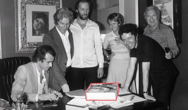 People behind the scene of Jodorowsky's Dune from the documentary of the same name. (Image: screenshot from trailer.) https://www.youtube.com/watch?v=m0cJNR8HEw0&t=3s