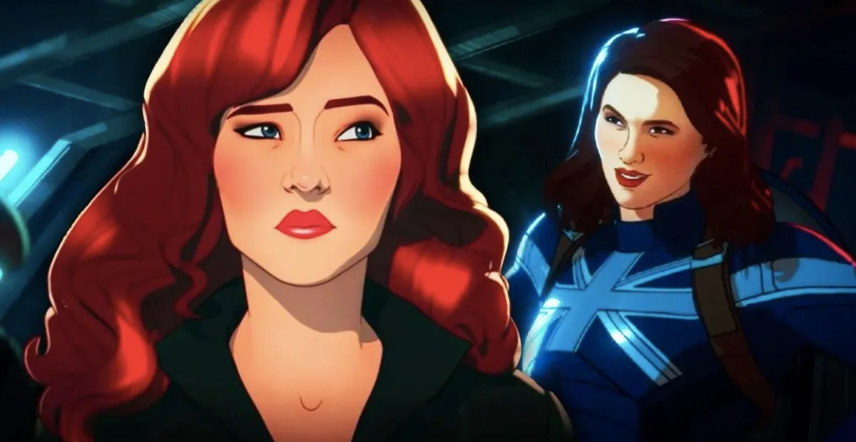 Natasha and Captain Carter in Marvel and Disney+'s What If...?