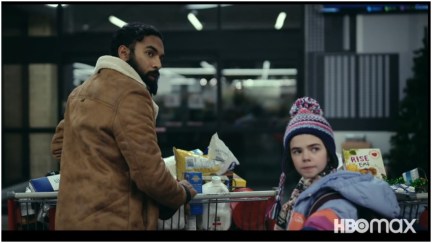 Himesh Patel and Matilda Lawler in 'Station Eleven'