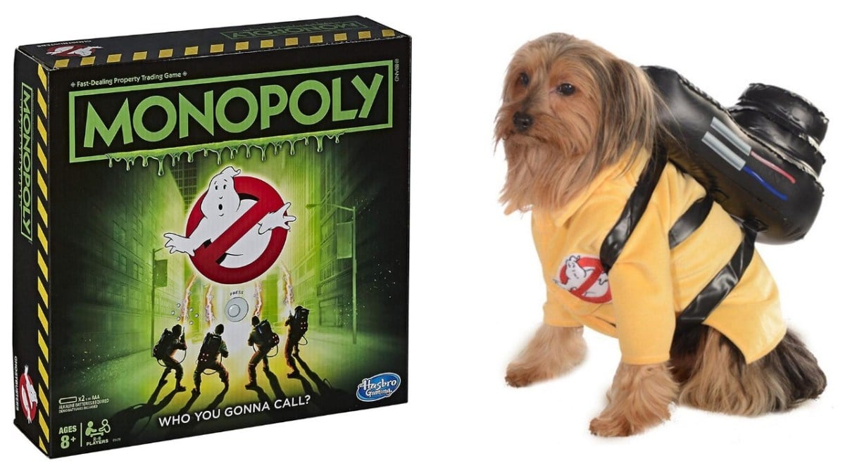 ghostbusters monopoly and dog costume