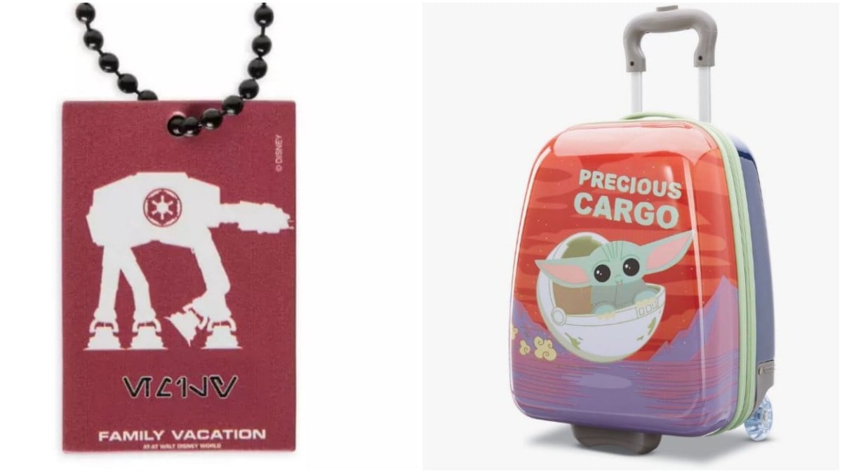 star wars at-at- luggage tag and american tourister luggage