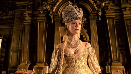 Elle Fanning as Catherine the great trying to make Russia great again