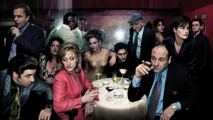 the gorgeous cast of the sopranos which is still excellent looking forlorn