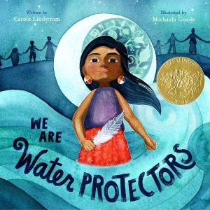 "We Are Water Protectors" by Carole Lindstrom and illustrated by Michaela Goade (Image: Roaring Brook Press.)