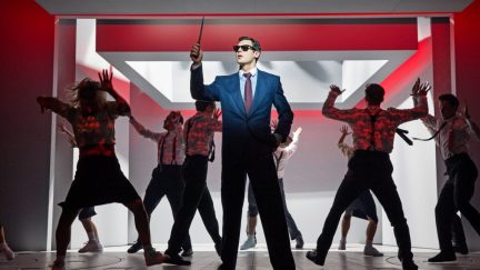 American Psycho the Musical with Patrick Bateman and dancers