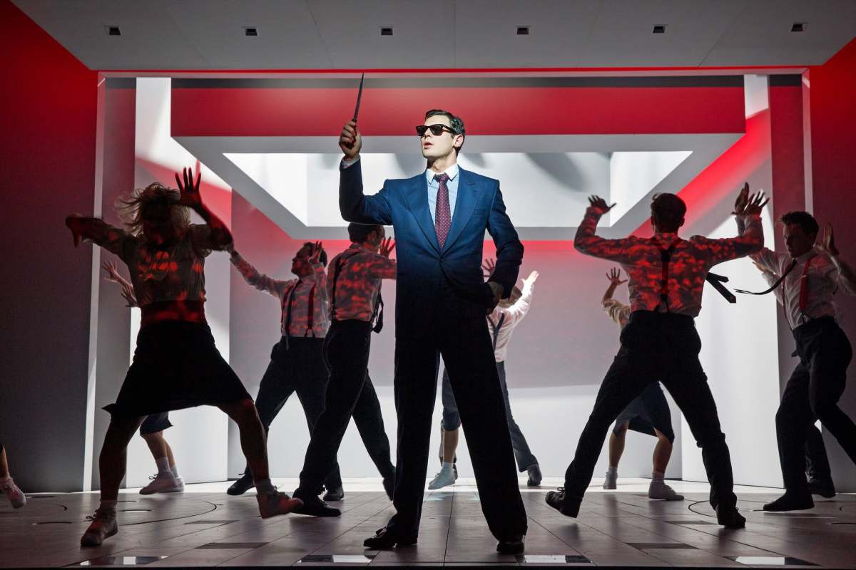 American Psycho the Musical with Patrick Bateman and dancers